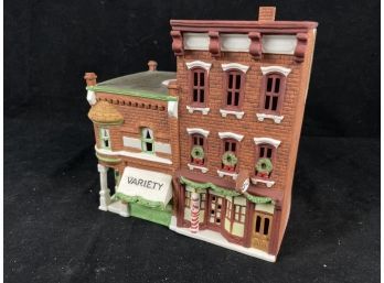 Dept 56 Christmas In The City Series Variety Store And Barber Shop