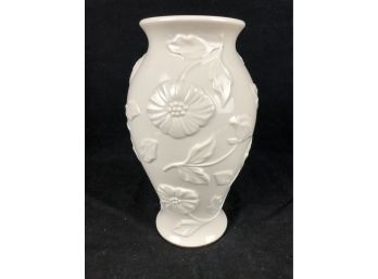 White Floral Lenox Vase