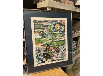 Sailboat Print By A. Laurie