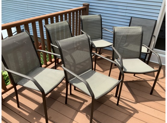 Set Of 6 Patio Chairs