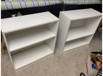 Set Of Two Low Shelf Units