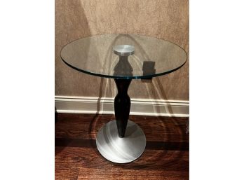 Contemporary Glass End Table
