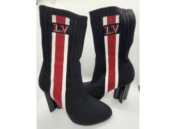 Louis Vuitton Silhouette Ankle Boots Monogram Stretch Sock Boots