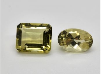 Green Gold Quartz Gems