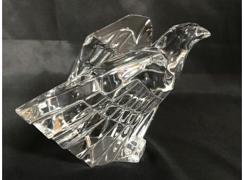 Vintage Steuben Signed Crystal Eagle  Art Glass Paperweight 4.75'H Pristine!  MSRP $1100