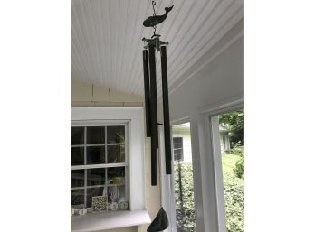 Copper Wind Chime With Whale - 31' Long, Deep Sound