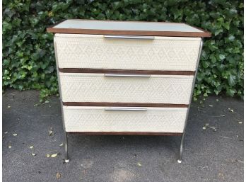 Vintage Wicker Baby Changing Table Or Dresser - 34'L - 4 Drawer