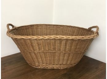 Giant Wicker Handled Basket - 29'L X 20'W X 12'H