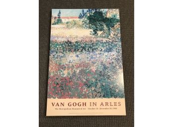 Large Vincent Van Gogh In Arles Professionally Mounted Poster On Wood Frame   36x24x1.75