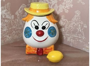 Vintage Ceramic Cookie Jar - Morton Hillbilly Clown MCM  H-2623  Pristine!