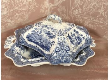Vintage Tyrolean Covered Dish 12x9.5x5