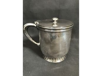 Tiffany & Co Makers Silver Soldered EP Shaving Cup - Monogrammed