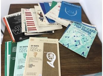 20 Assorted Sheet Music And Instructional Books - French Horn, Piano, Clarinet