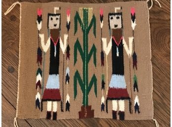 Navajo Woven Tapestry From New Mexico  - 15'L X 13.75'H