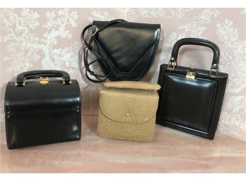 4 PC Lot Vintage Italian Leather Handbags - Milch Plus