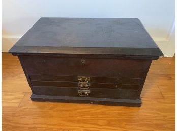 Vintage Solid Wood Machinist Box