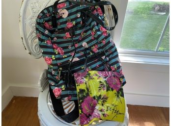 Betsey Johnson Backpack And Small Pouch