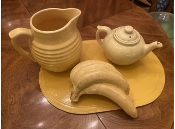 Vintage Yellow Ceramics