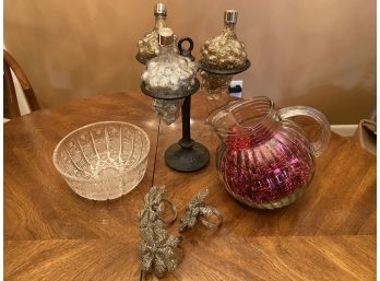 Vintage 'kool Aid' Pitcher, Cut Bowl And More