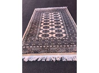 Beautiful Hand Made Rug , All Wool, 5 Feet 4inches By 3 Feet 2 Inches