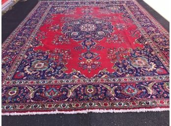 Beautiful Hand Knotted Persian Rug, 13 Feet 2 Inch By 10 Feet