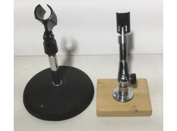 2 Microphone Tabletop Stands, Berger Industries