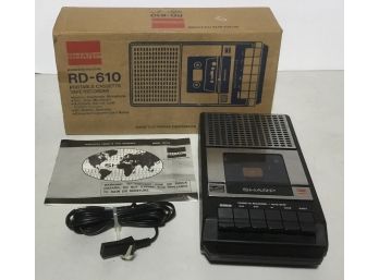 Sharp RD-610 Vintage Portable Tape Recorder