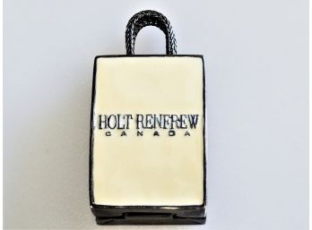 RARE Estee Lauder 2007 Holt Renfrew Shopping Bag Solid Perfume Compact
