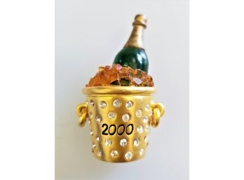 Vintage 2000 Estee Lauder Collectable 'Sparkling Bubbly Pleasures' Solid Perfume Compact