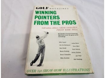 Golf Magazine Winning Pointers For The Pros By Gene Sarazen Illustrated Hardcover Book