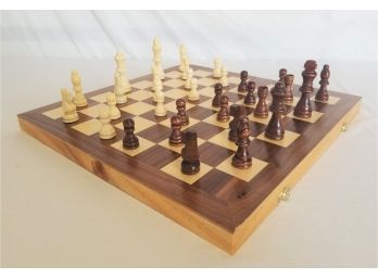 Wooden Chess Game Travel Set With Staunton Chess Pieces By Chess Armory