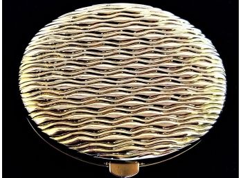 Vintage 2006  Estee Lauder Collectable 'waves Of Gold' Solid Perfume Compact  NEW