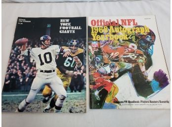 1968 NFL Football Yearbooks
