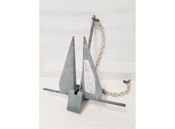Traditional Galvanized 10lb Fluke Anchor With Slip Ring Shank