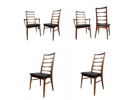 Six Koefod Hornslet Lis Dining Chairs In Teak  Vintage Mid Century
