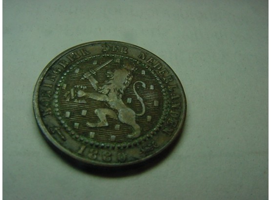 1880  Netherlands  1 Cent  VF