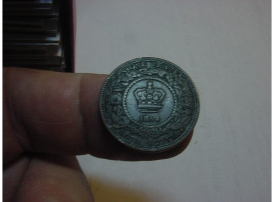 1864 NOVA SCOTIA    1 Cent  VF