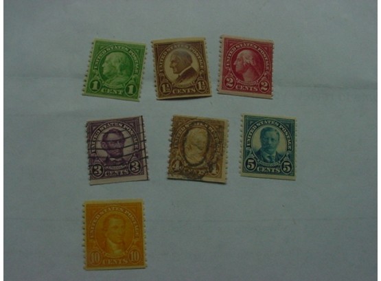 US Postage Scotts 597 To 603, No 599A, Mixed Set , Perf 10  Verticle