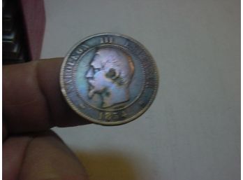 1854 K   FRANCE  10  Centimes  VF