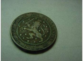 1880  Netherlands  1 Cent  VF