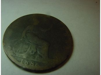 1886  GREAT BRITAIN  Half Penny