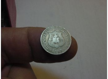 1888 HH  DOMINICAN REPUBLIC  2 1/2 Centavos,  Item # 2