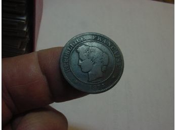 1876 K  FRANCE  5  Centimes