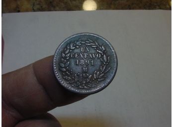 1891 OM  MEXICO  1 Centavo  VF