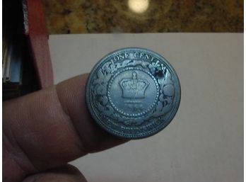 1864   NEW BRUNSWICK  Cent  - Dinged