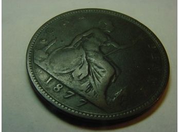 1877  GREAT BRITAIN  Penny  Item B