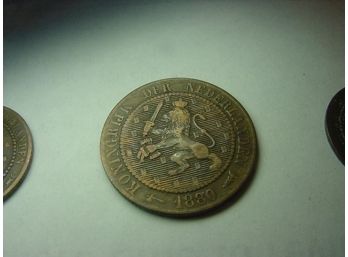 1880  Netherlands  2 1/2  Cents  XF