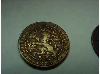 1883  Netherlands  1 Cent VF , Item D