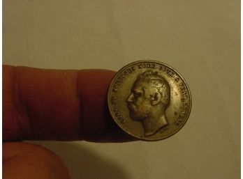 1863 Sweden  2 Ore Coin  VF