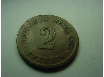 1875 A  GERMANY  2  Pfennig